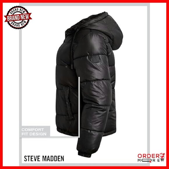 Reversible Quilted Parka Puffer Coat with Faux Fur Lined Hood - Picture 7 of 8